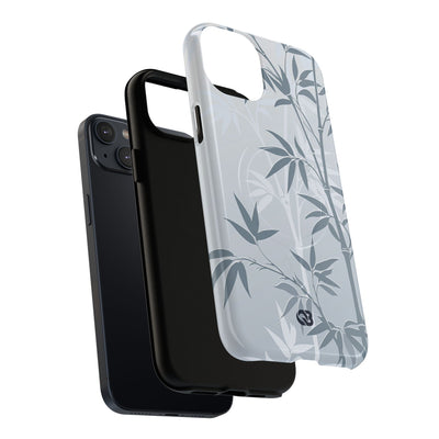Misty Bamboo Grove · Tough 2.0 Magnetic Phone Case for iPhone · Blue