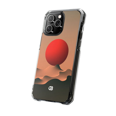 Crimson Sol Ridge · Clear Impact Magnetic Phone Case for iPhone · Red