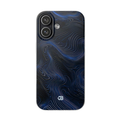Blue Lite Phone Case for iPhone - Cobalt Contour Ridge