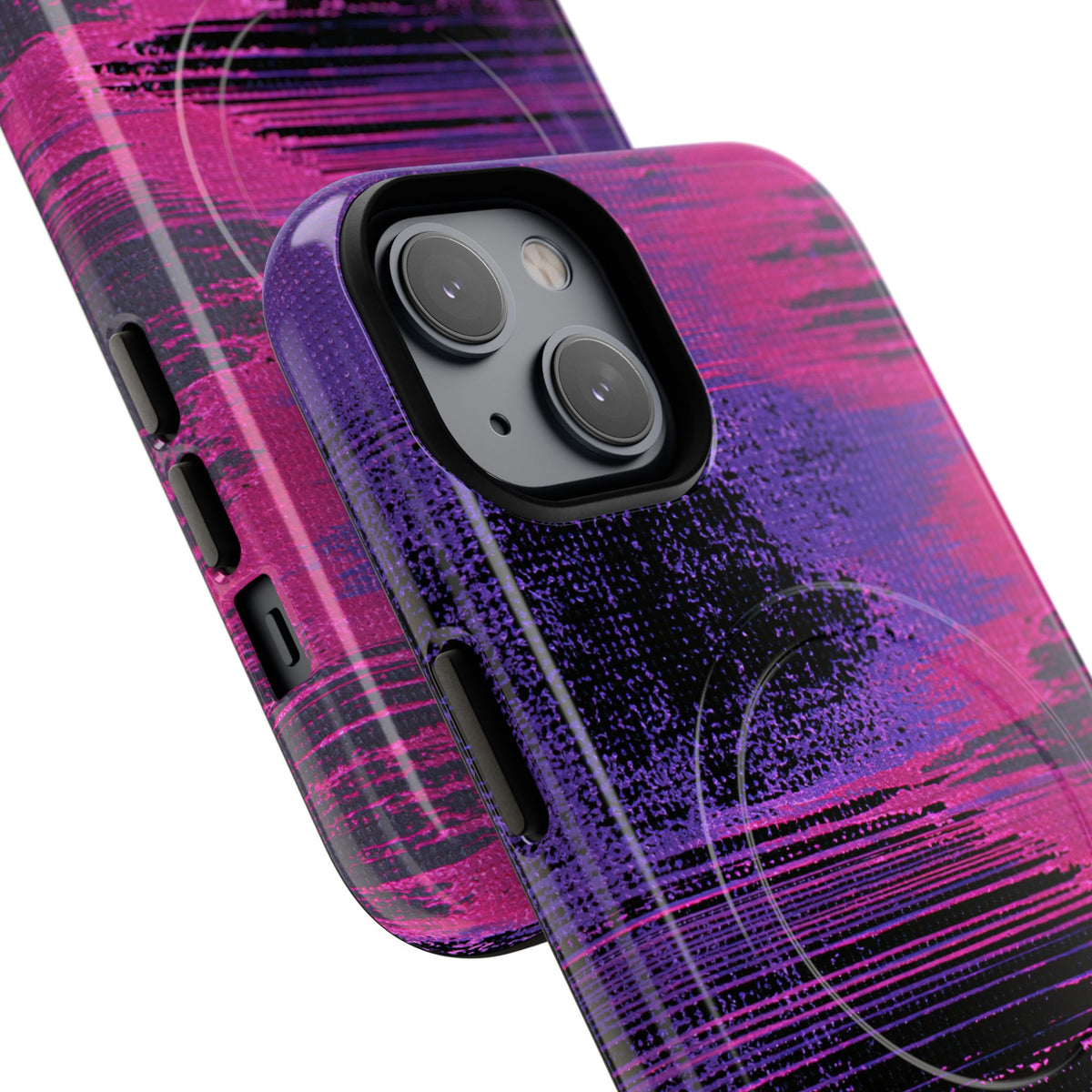 Neon Signal Shift · Tough 2.0 Magnetic Phone Case for iPhone · Purple