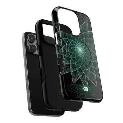 Verdant Harmonic Bloom · Tough 2.0 Magnetic Phone Case for iPhone · Black
