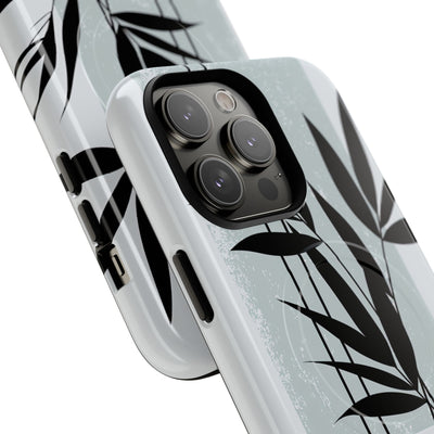 Grey Tough 2.0 Magsafe Phone Case for iPhone - Sage Bamboo Noir