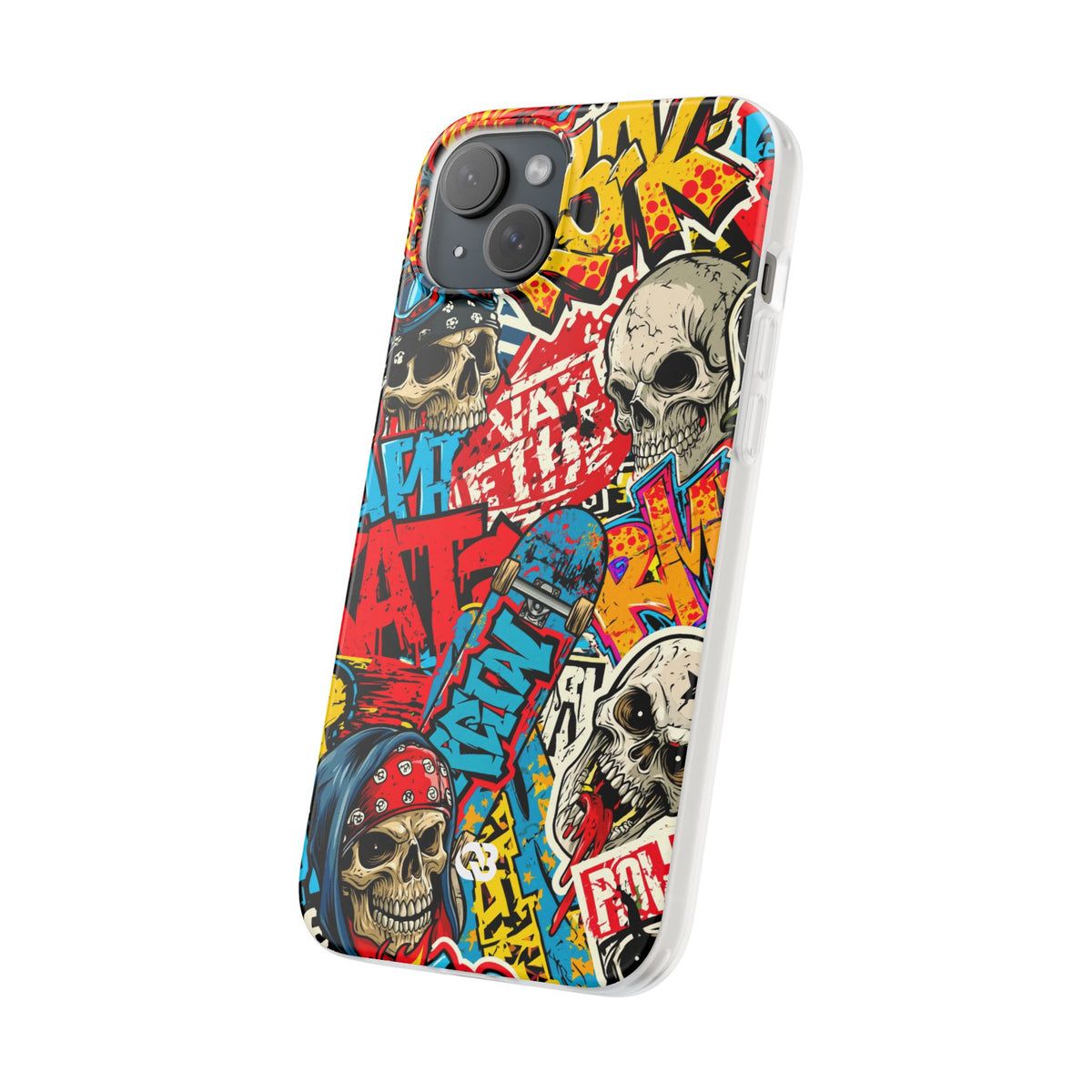 Skate Skull Riot · Lite Phone Case for iPhone ·  Red