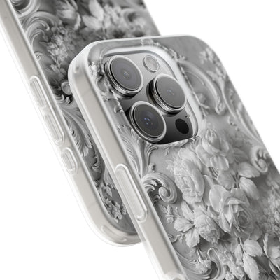 Rococo Marble Rose · Lite Phone Case for iPhone ·  White