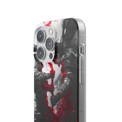 Shattered Crimson Duel · Soft Capa para iPhone