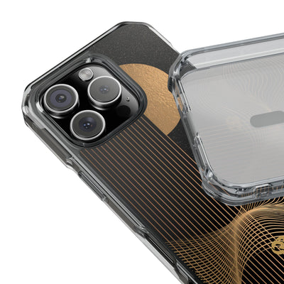 Gold Impact MagSafe Phone Case for iPhone - Gilded Obsidian Dunes