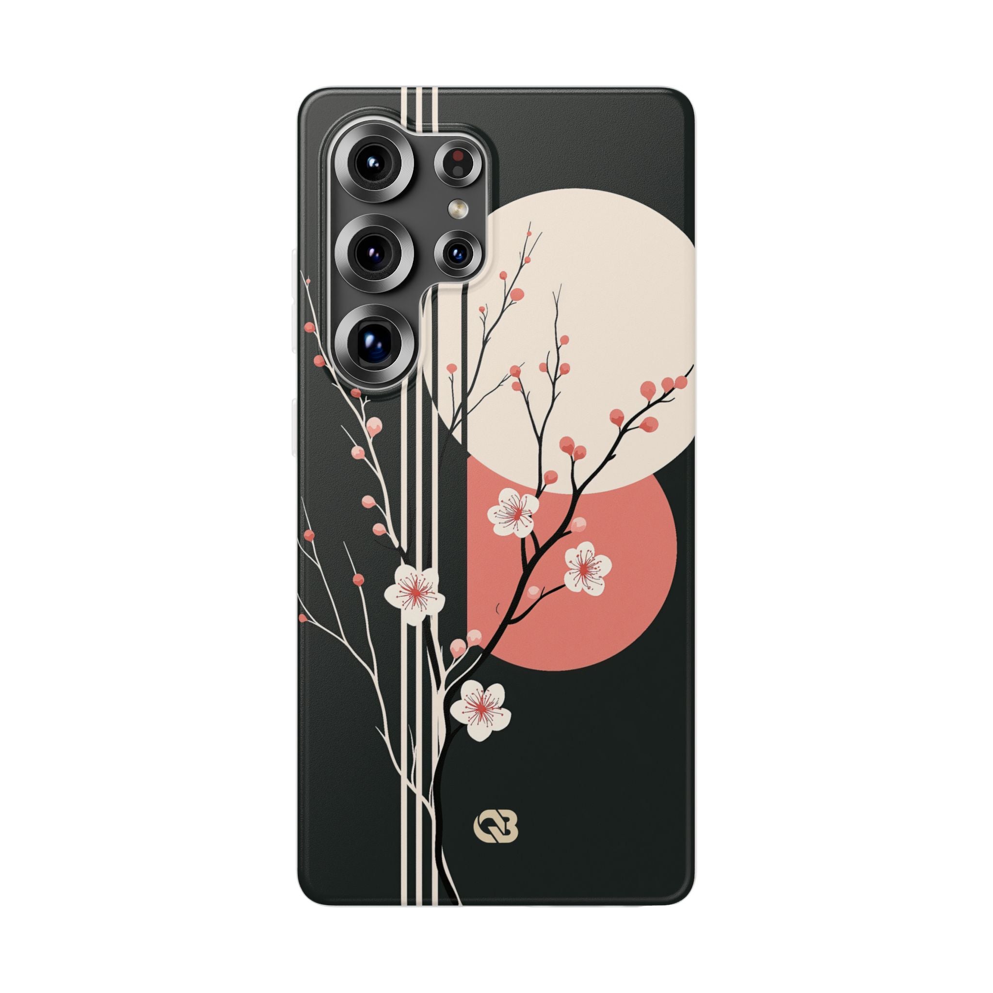 Black Lite Phone Case for Samsung - Kyoto Midnight Blossom