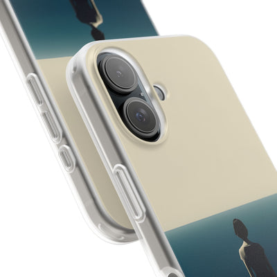 Solitary Blue Horizon · Soft Coque de téléphone pour iPhone