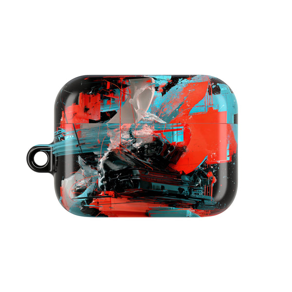 Fragmented Cyber Core · Hard Case for AirPods & AirPods Pro · Black