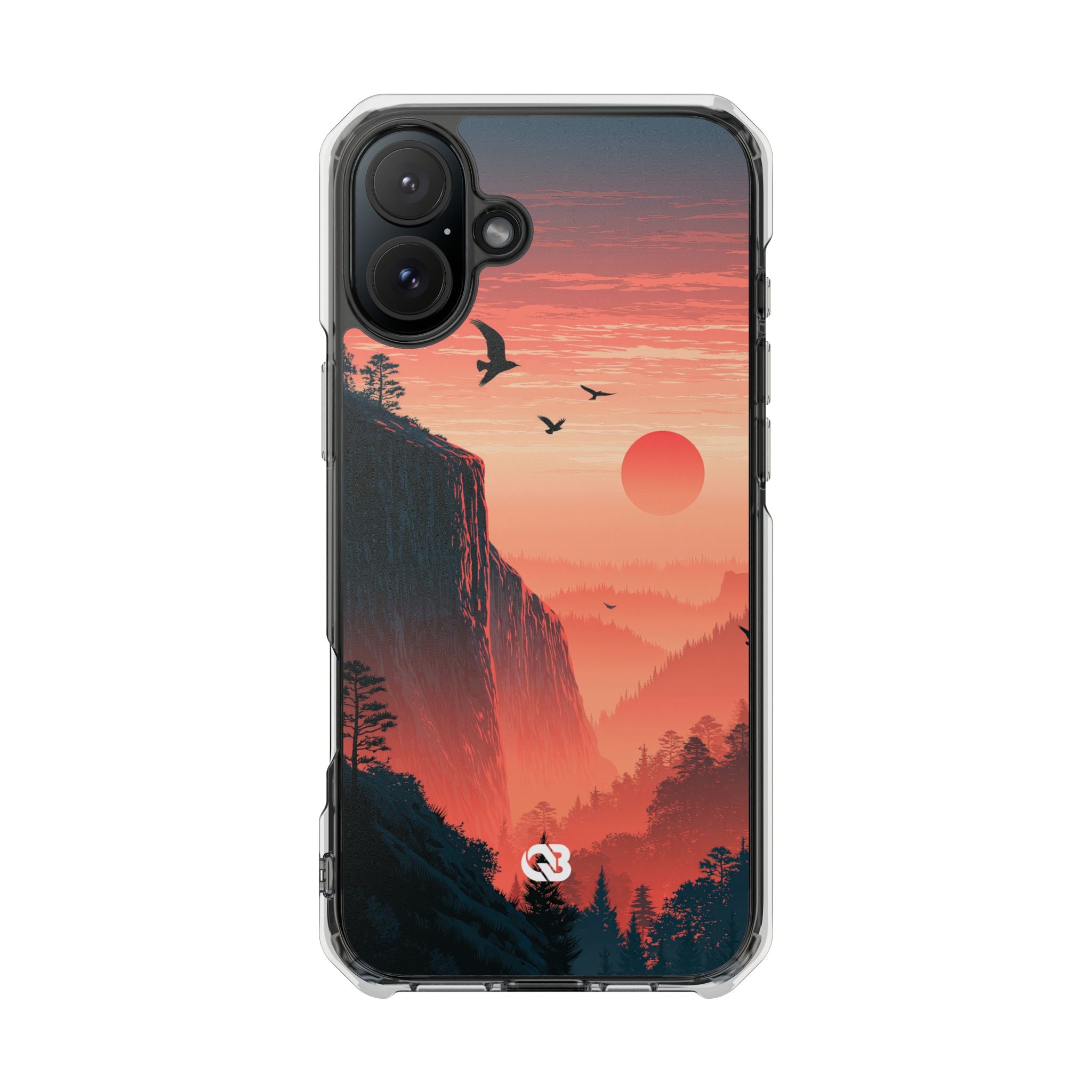 Orange Impact MagSafe Phone Case for iPhone - Crimson Ridge Flight