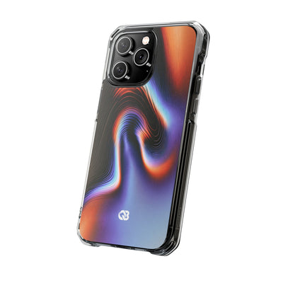 Prismatic Resonance · Clear Impact Magnetic Phone Case for iPhone · Purple
