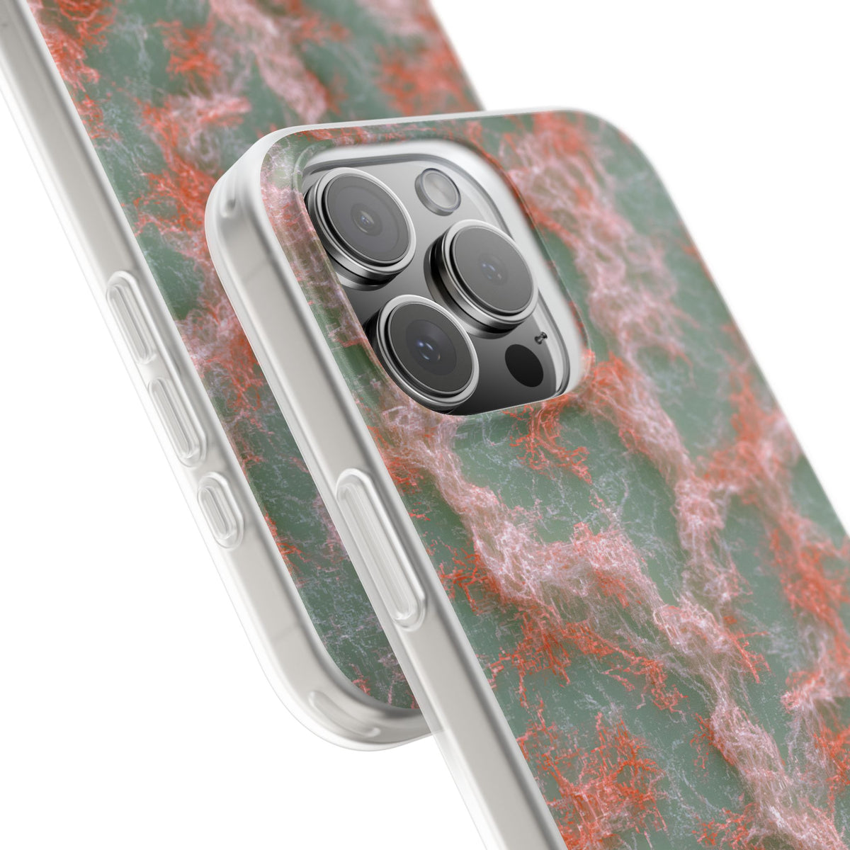 Coral Pixel Matrix · Lite Phone Case for iPhone ·  Green