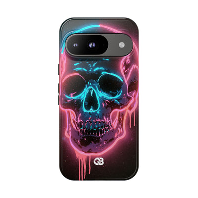 Neon Drip Skull · Tough Phone Case for Pixel ·  Black