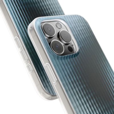 Blue Lite Phone Case for iPhone - Glacial Reeded Glass