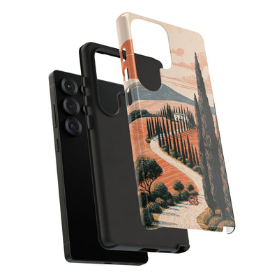 Orange Tough Phone Case for Samsung - Terracotta Ridge Trail