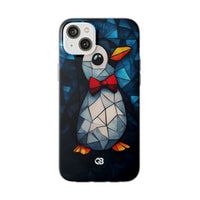 Mosaico de pajarita con pingüino · Funda ligera