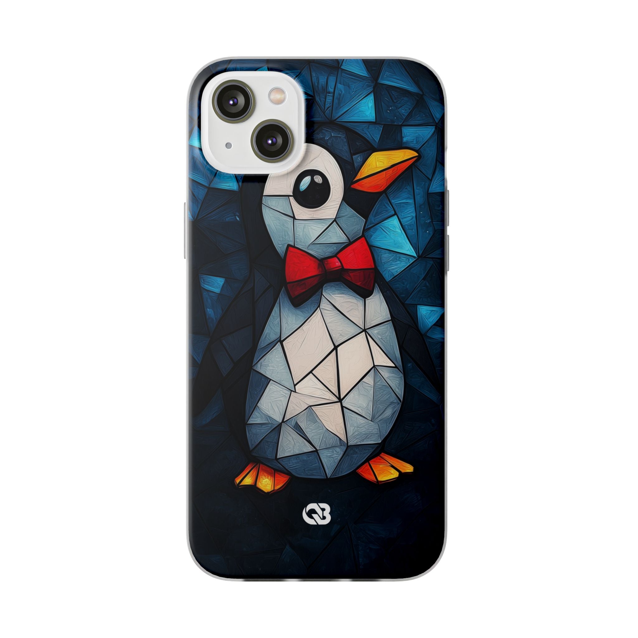 Mosaic Bowtie Penguin · Soft Phone Case for iPhone