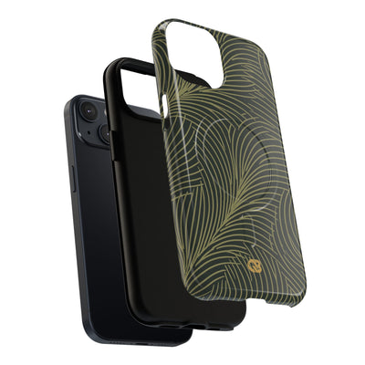 Green Tough 2.0 Magsafe Phone Case for iPhone - Dark Olive Plume