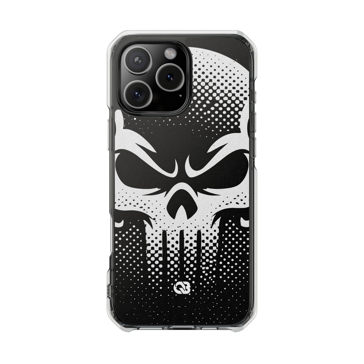 Phantom Halftone · Clear Impact Magnetic Phone Case for iPhone ·  Black
