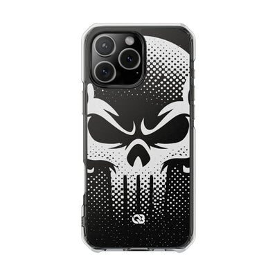 Phantom Halftone · Clear Impact Magnetic Phone Case for iPhone ·  Black