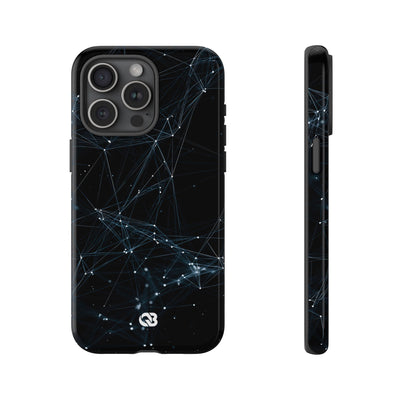 Black Tough Phone Case for iPhone - Arctic Neural Mesh