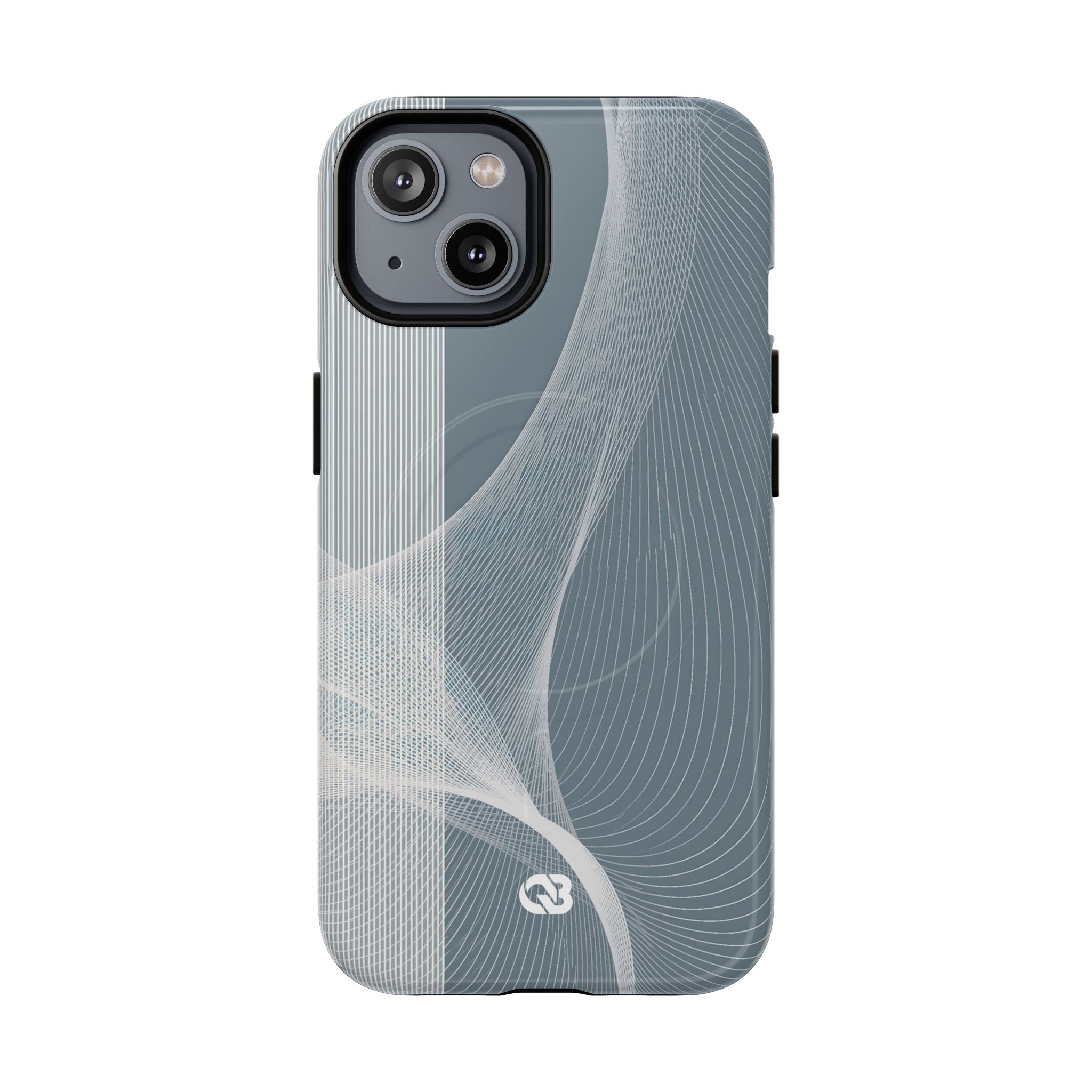 Grey Tough 2.0 Magsafe Phone Case for iPhone - Slate Mesh Horizon