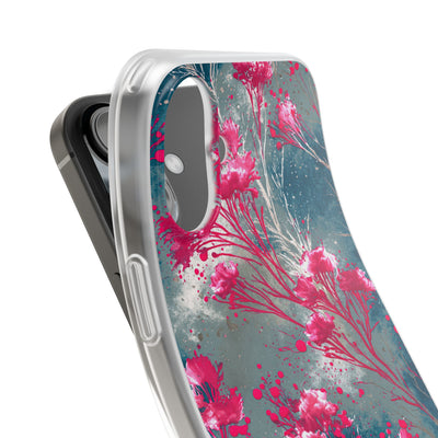 Cyber Blossom · Lite Phone Case for iPhone ·  Teal