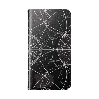 White Mandala Radiance - iPhone 16 Max Case - Wallet