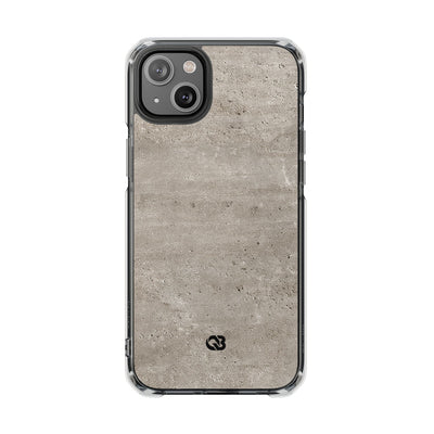 Grey Impact MagSafe Phone Case for iPhone - Brutalist Stone Grit