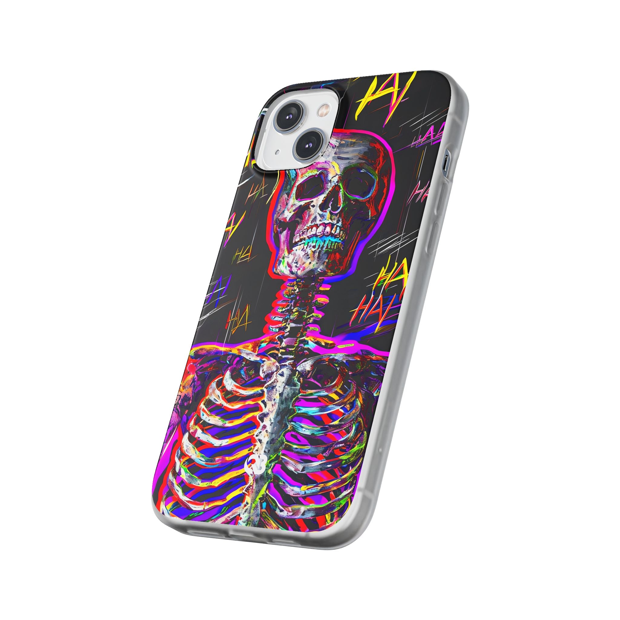 Neon Glitch Skeleton · Soft Handyhülle für iPhone