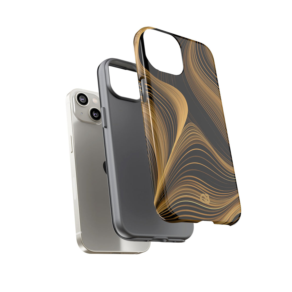 Gilded Contour · Tough Phone Case for iPhone · Gold