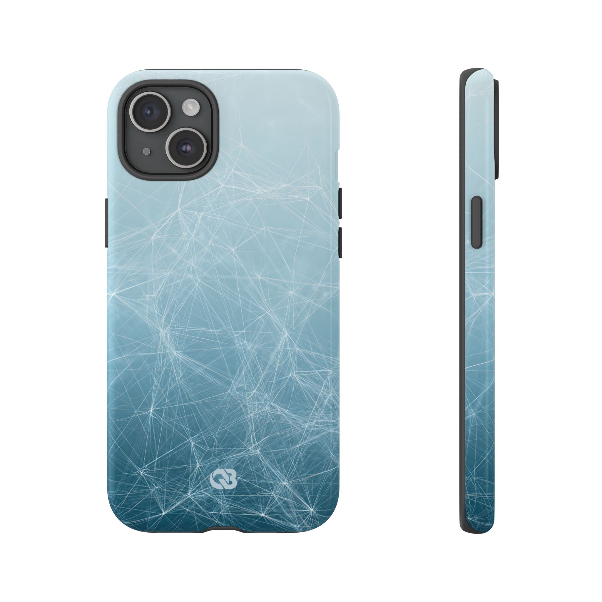 Teal Tough Phone Case for iPhone - Arctic Digital Nexus