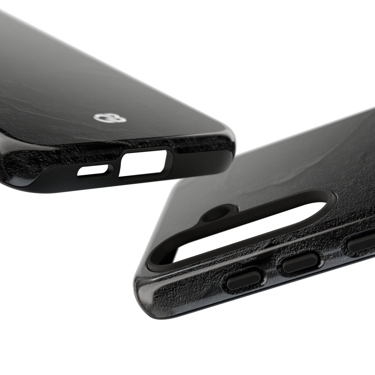 Obsidian Stucco Relief · Tough Phone Case for Samsung · Black