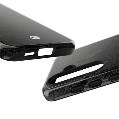 Obsidian Stucco Relief · Tough Phone Case for Samsung · Black