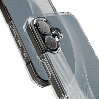 Grey Impact MagSafe Phone Case for iPhone - Slate Mesh Horizon