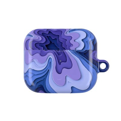 Periwinkle Strata Bloom · Hard Case for AirPods & AirPods Pro · Purple