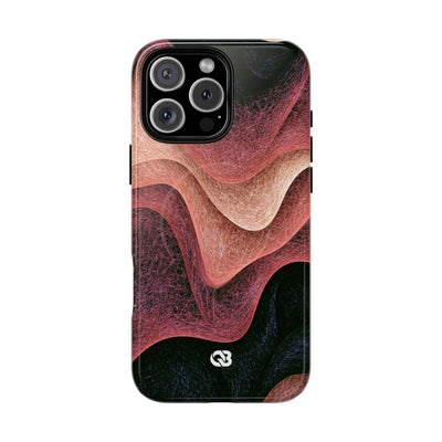 Rose Contour Waves · Tough 2.0 Magnetic Phone Case for iPhone · Pink