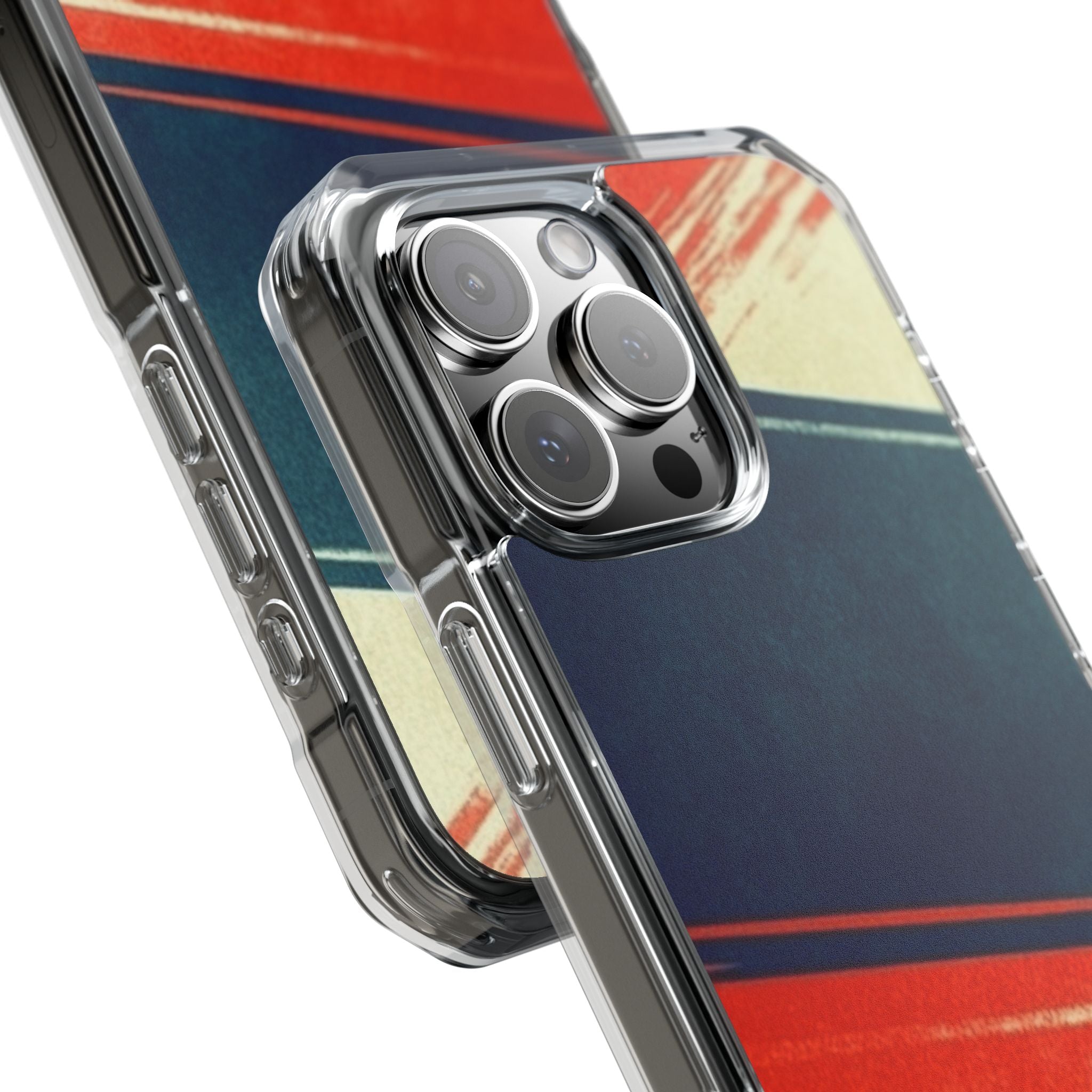 Blaues diagonales Bewegungsmuster iPhone 16 Pro Max Case - Impact