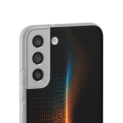 Luminous Refraction Grid · Lite Phone Case for Samsung · Black