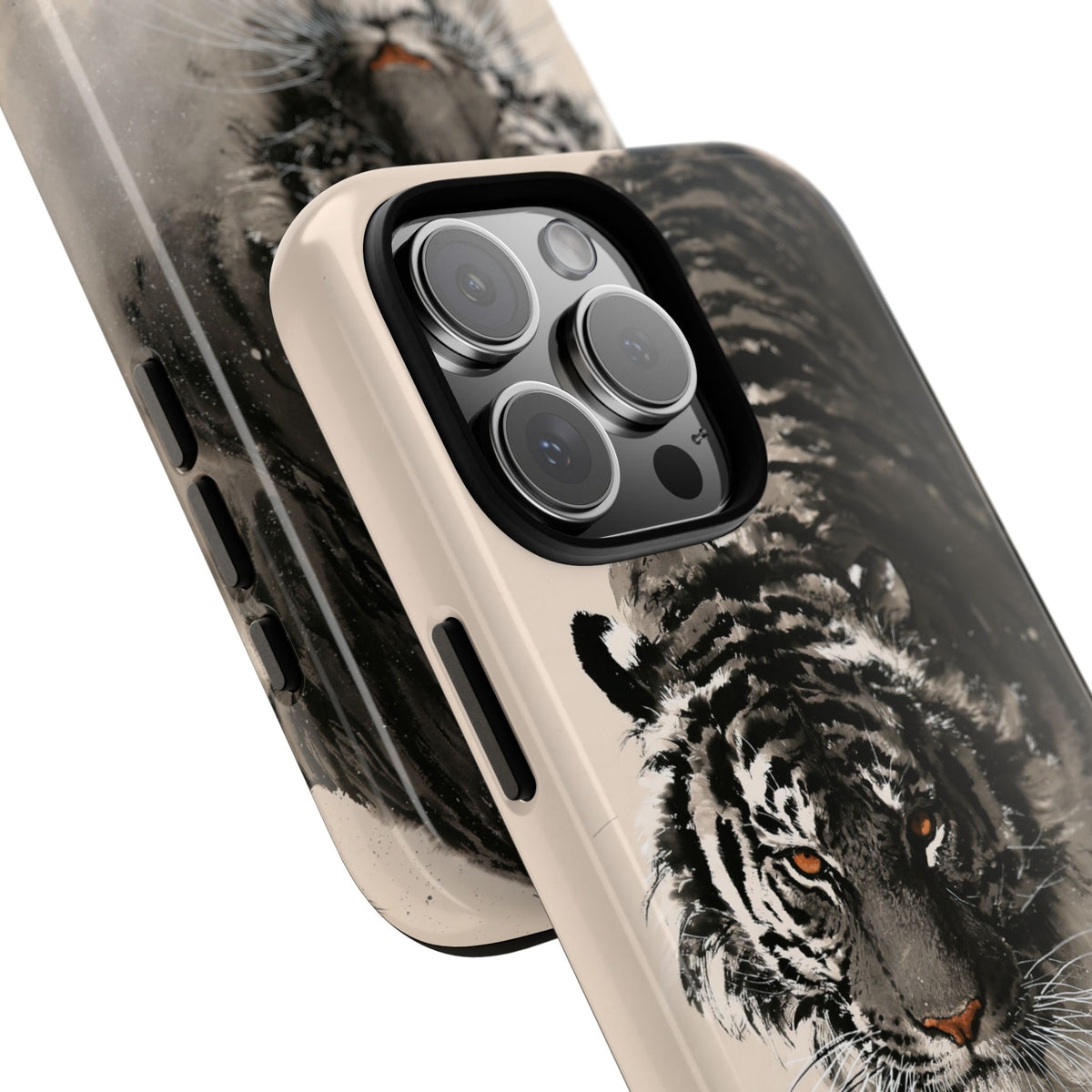 Ink Wash Tiger · Tough Phone Case for iPhone · Beige