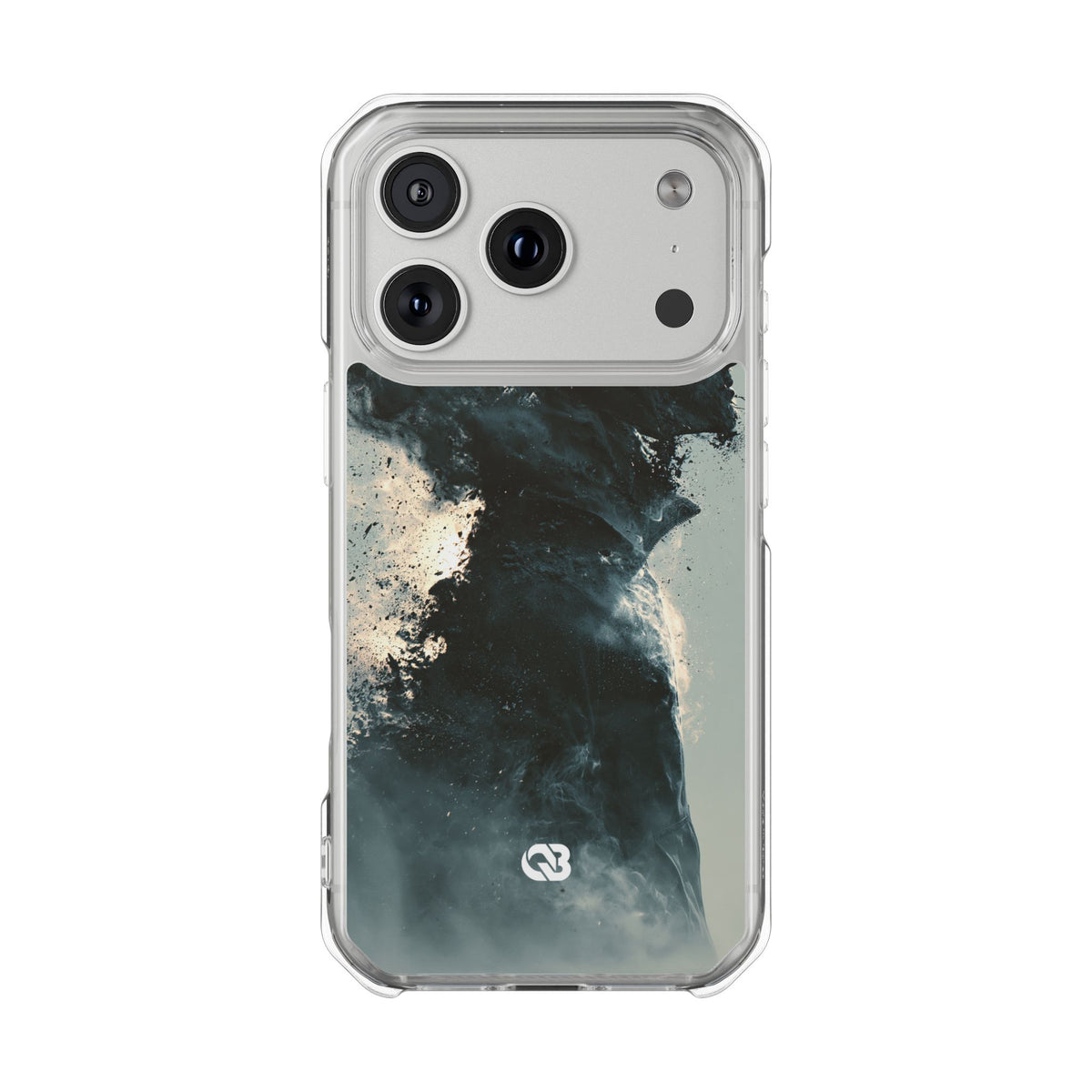 Ashen Dissolution · Clear Impact Magnetic Phone Case for iPhone ·  Black
