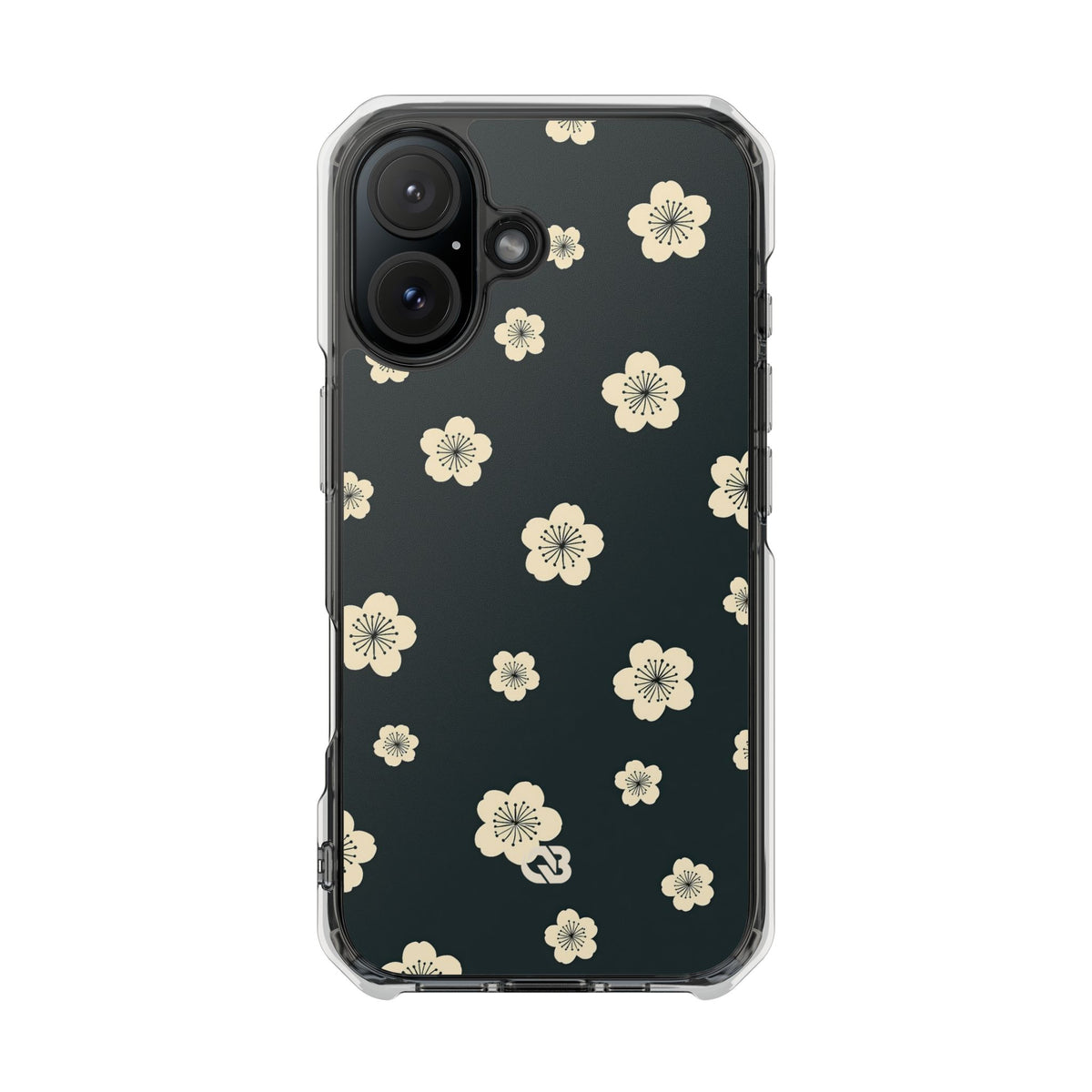 Midnight Sakura Bloom · Clear Impact Magnetic Phone Case for iPhone ·  Black