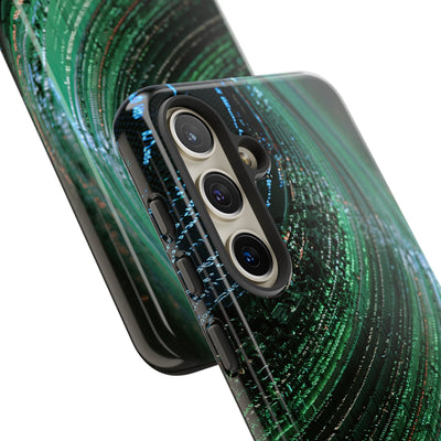 Orbital Data Stream · Tough Phone Case for Samsung · Green