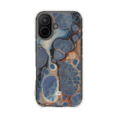 Astral Orb Resonance · Clear Impact Magnetic Phone Case for iPhone · Blue