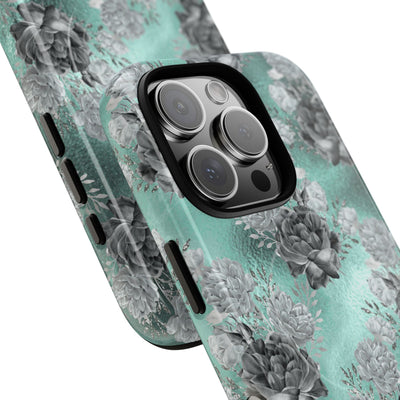 Frost Mint Floral · Tough+ Magsafe
