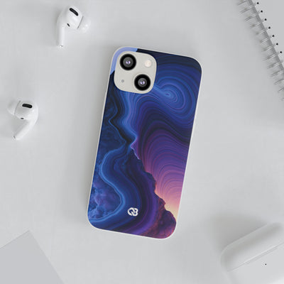 Radiant Strata · Lite Phone Case for iPhone ·  Blue