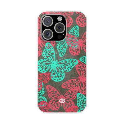 Electric Papillon · Lite Phone Case for iPhone ·  Pink