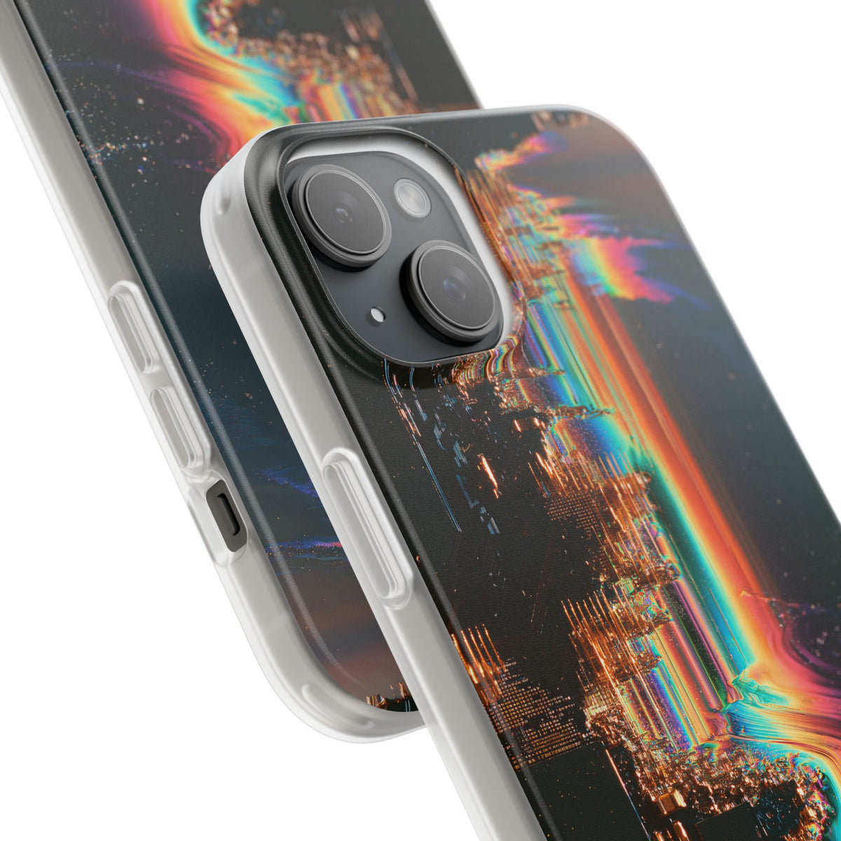 Prismatic Circuit · Lite Phone Case for iPhone ·  Black