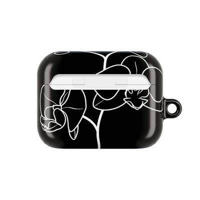 Midnight Orchid · Hard Case for AirPods & AirPods Pro · Black