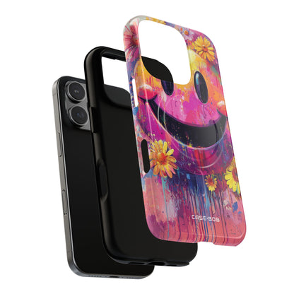Smiley Bloom iPhone 16 Pro Case - Tough+